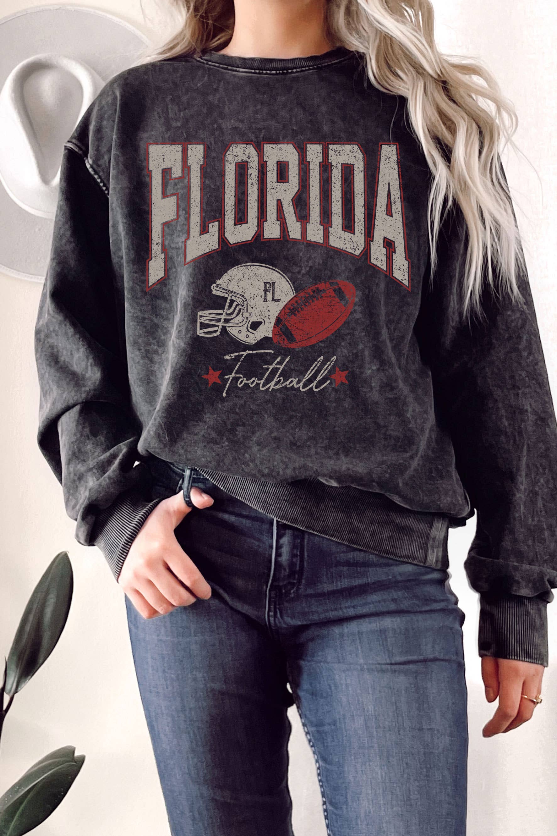 Florida Football  Mineral Graphic Terry Sweatshirt T-Shirts, Hoodie | PodTeesHub.com
