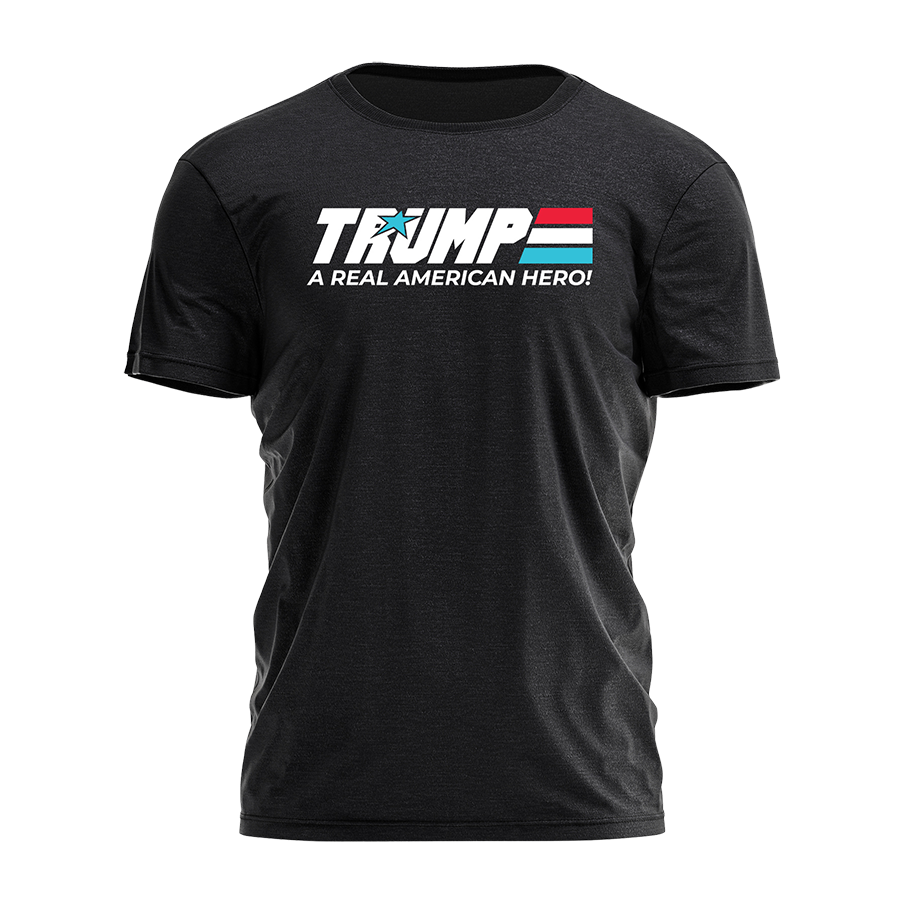 Trump A Real American Hero Tee - 2537 Hoodie, Sweatshirt | PodTeesHub.com