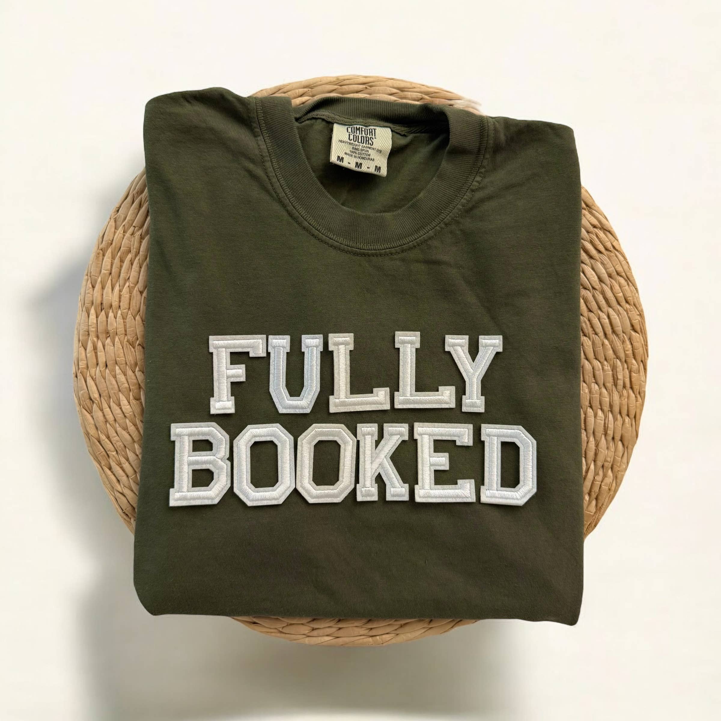 Fully Booked Comfort Colors Short Sleeve Shirt, Book Lovers Hoodie, Sweatshirt | PodTeesHub.com