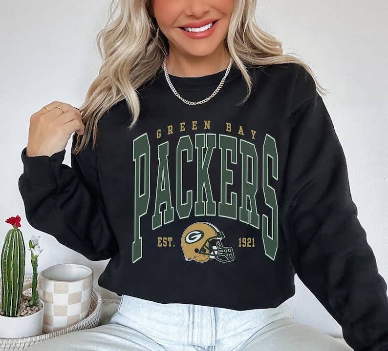Vintage Green Bay Football Sweatshirt - Retro Unisex T For P T-Shirts, Hoodie | PodTeesHub.com