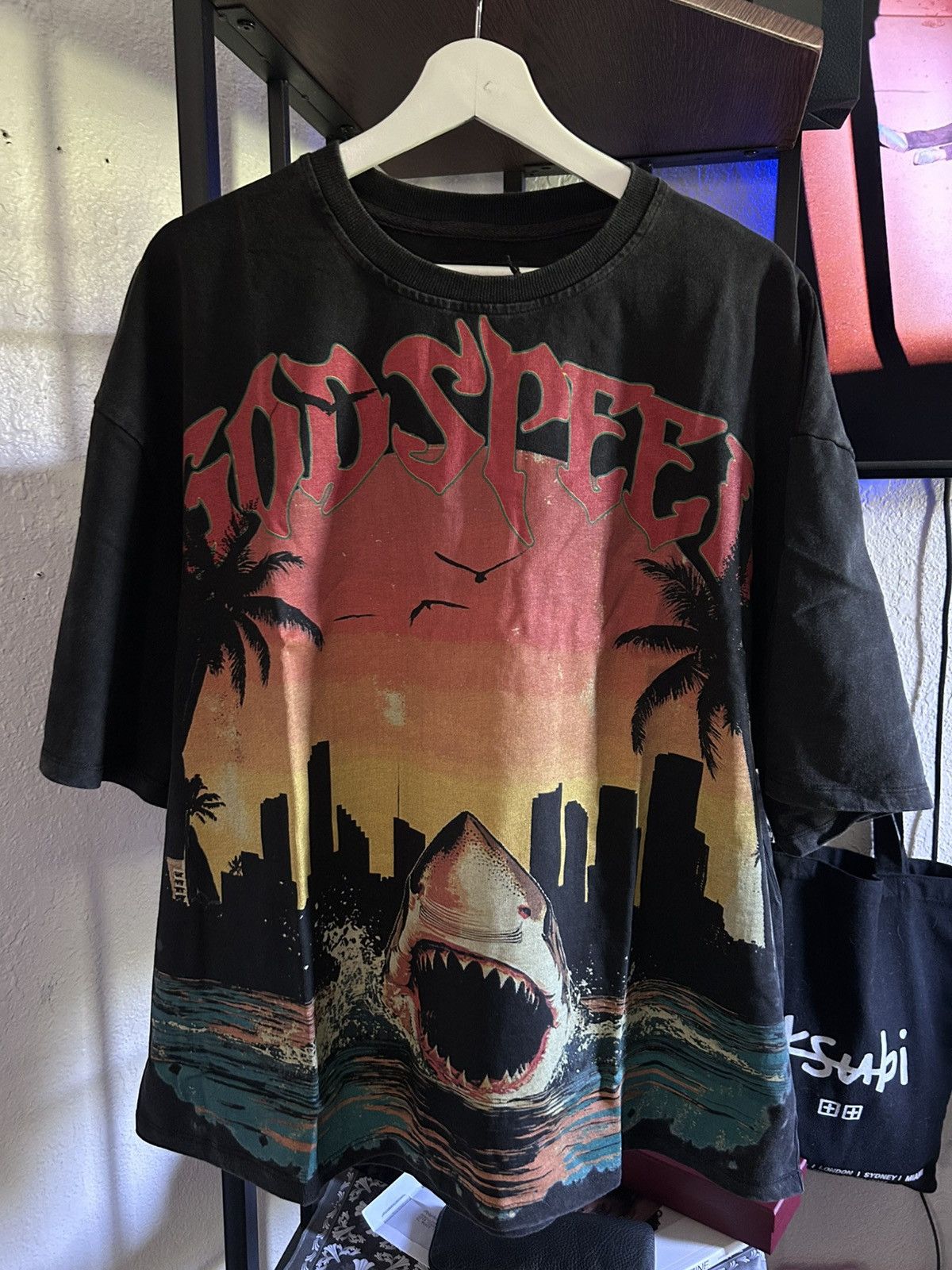Godspeed Miami Shark T-Shirts, Hoodie, Sweatshirt