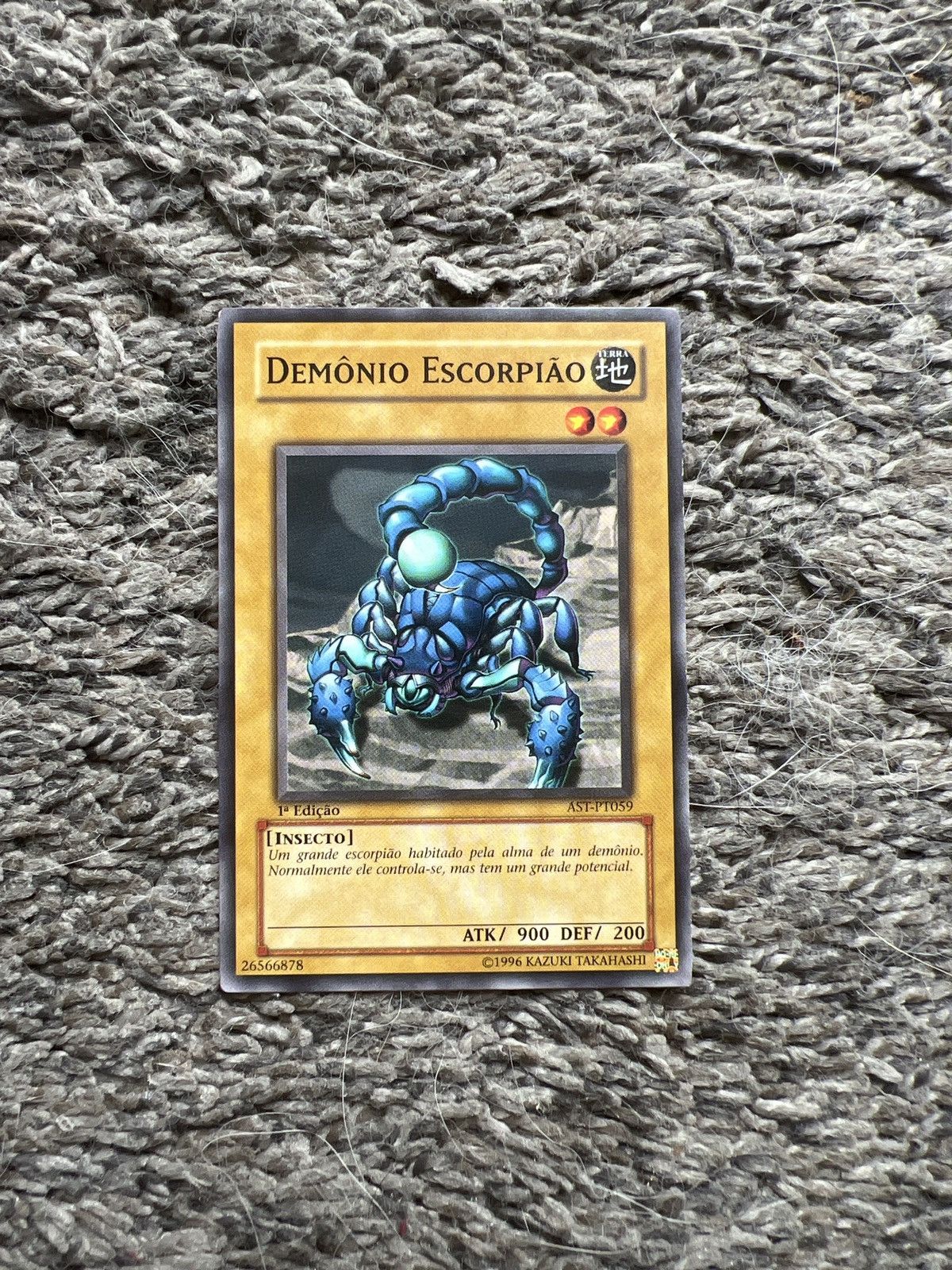 Vintage 1996 Konami Yu Gi Oh Demonio Escorpiao Card T-Shirts, Hoodie, Sweatshirt