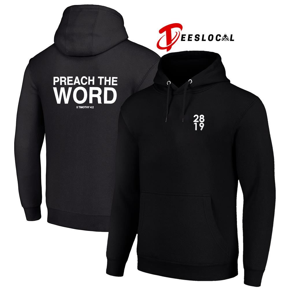 2819 Preach the word II Timothy 4 2 text shirt
