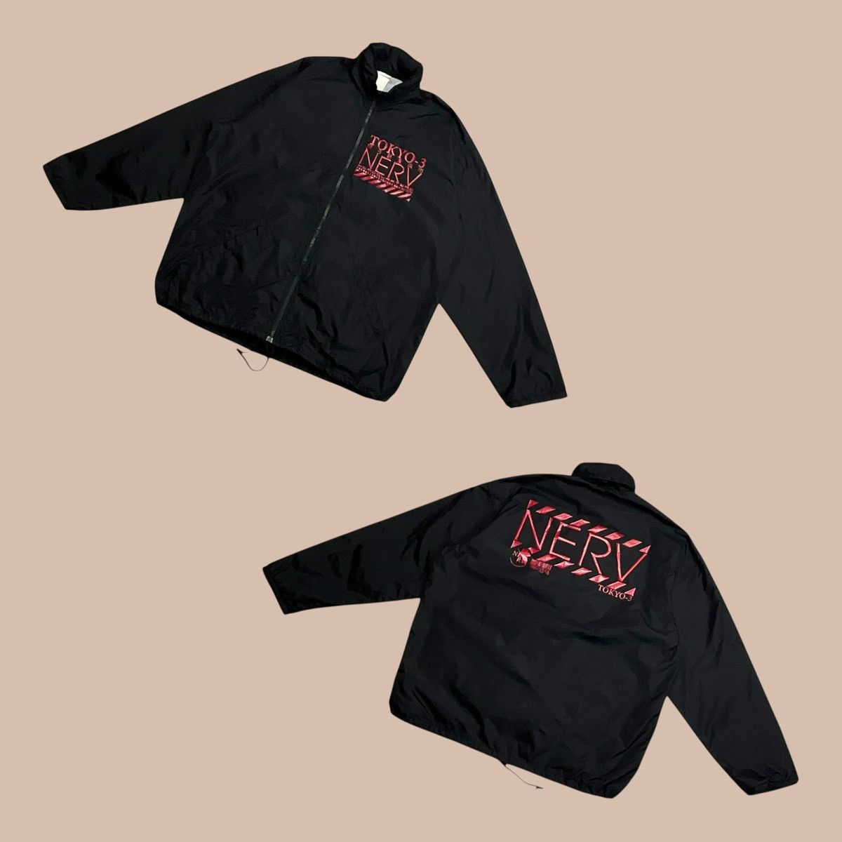 Evangelion Tokyo 3 Nerv Nylon Hoodie T-Shirts, Sweatshirt | PodTeesHub.com