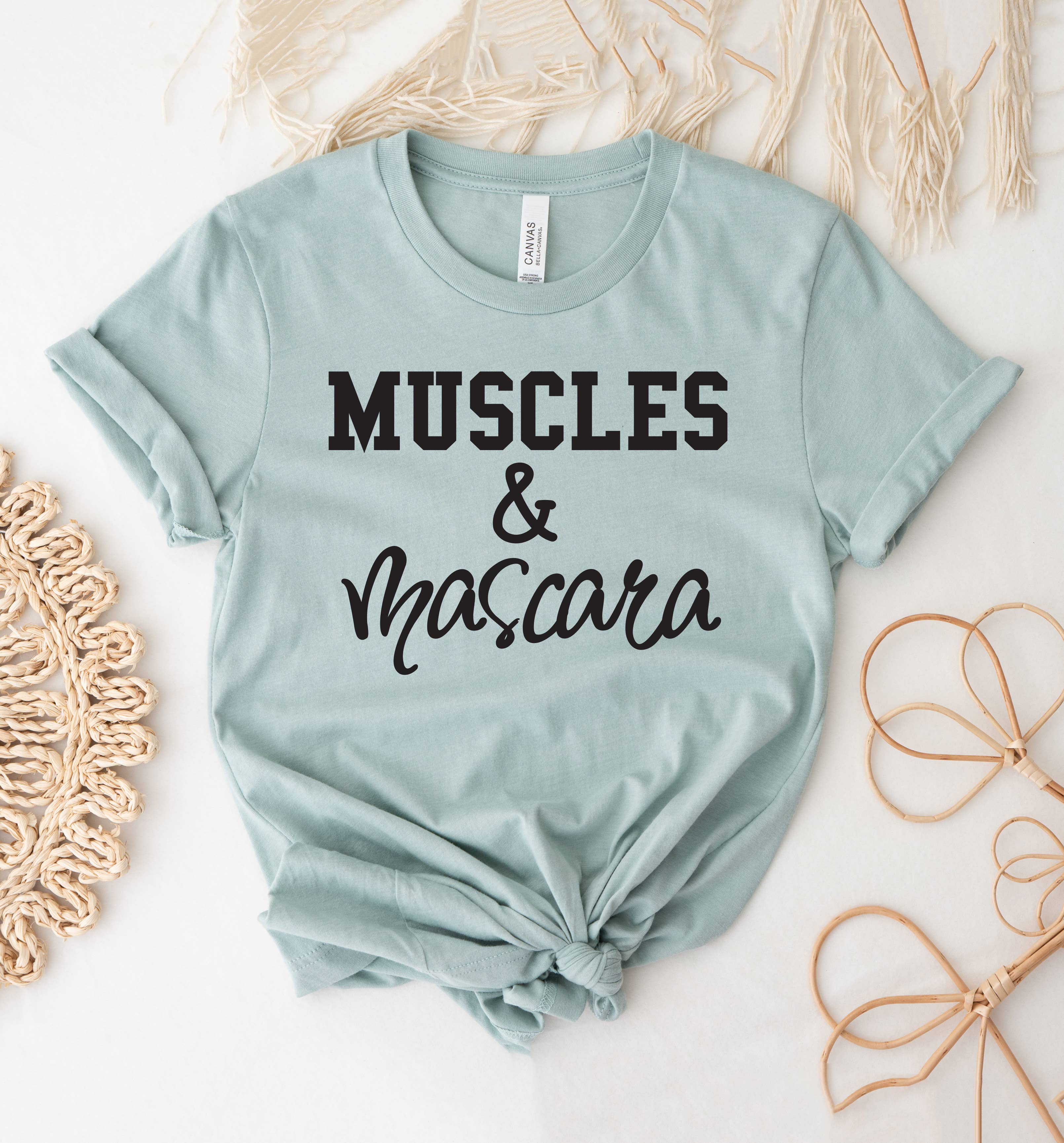 Muscles and Mascara T-Shirt Hoodie, Sweatshirt | PodTeesHub.com