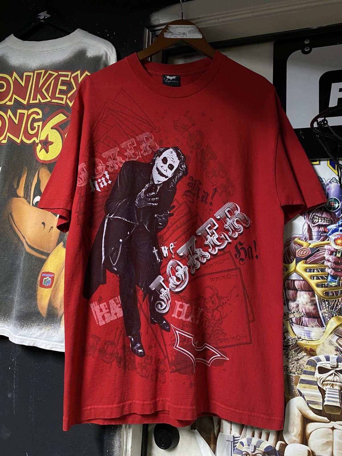 Vintage The Dark Knight Movie T Shirt Joker Tee Size Large Hoodie, Sweatshirt | PodTeesHub.com