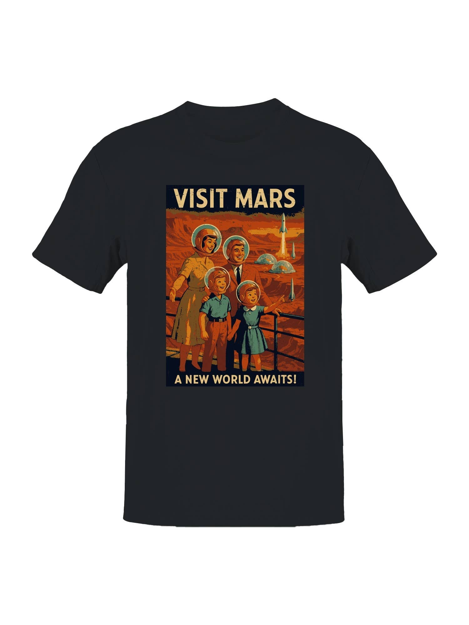 Explore Mars: A New World Awaits Men's T-Shirt Hoodie, Sweatshirt | PodTeesHub.com