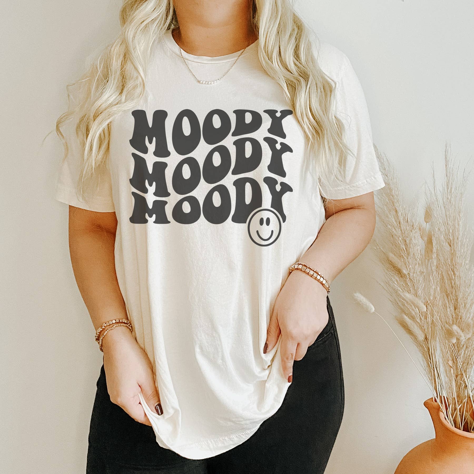 Retro Moody Happy Face Tee | Retro Shirt | Funny/Sarcastic Hoodie, Sweatshirt | PodTeesHub.com