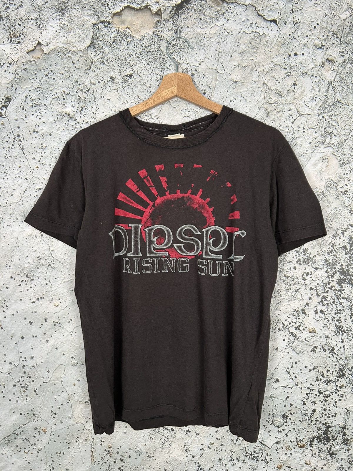 Diesel Rising Sun Punk Grunge Graphic Tee Streetwear Vintage Hoodie, Sweatshirt | PodTeesHub.com