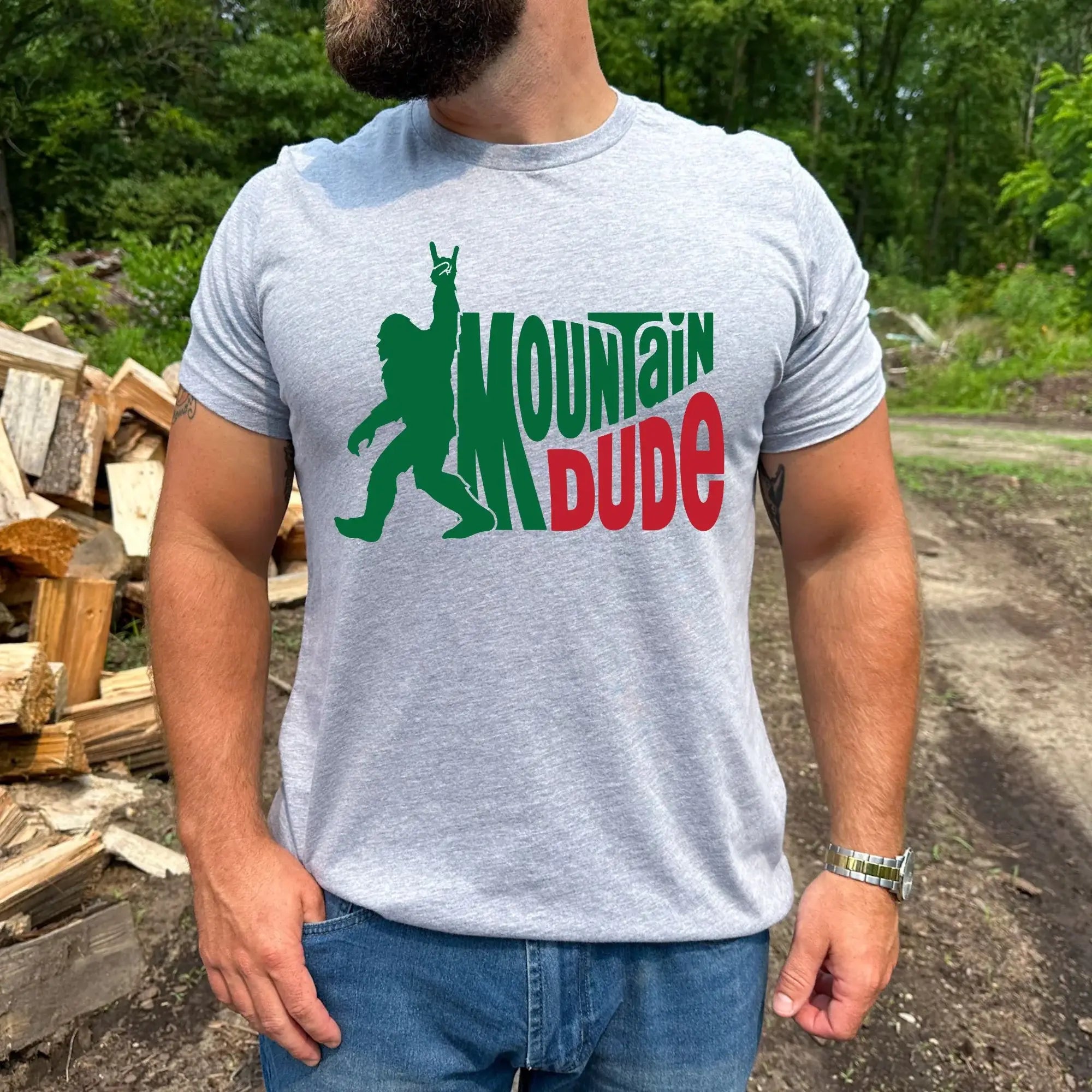 Hilarious Bigfoot Shirt, Mountain Dude Tshirt Funny Squatch Hoodie, Sweatshirt | PodTeesHub.com