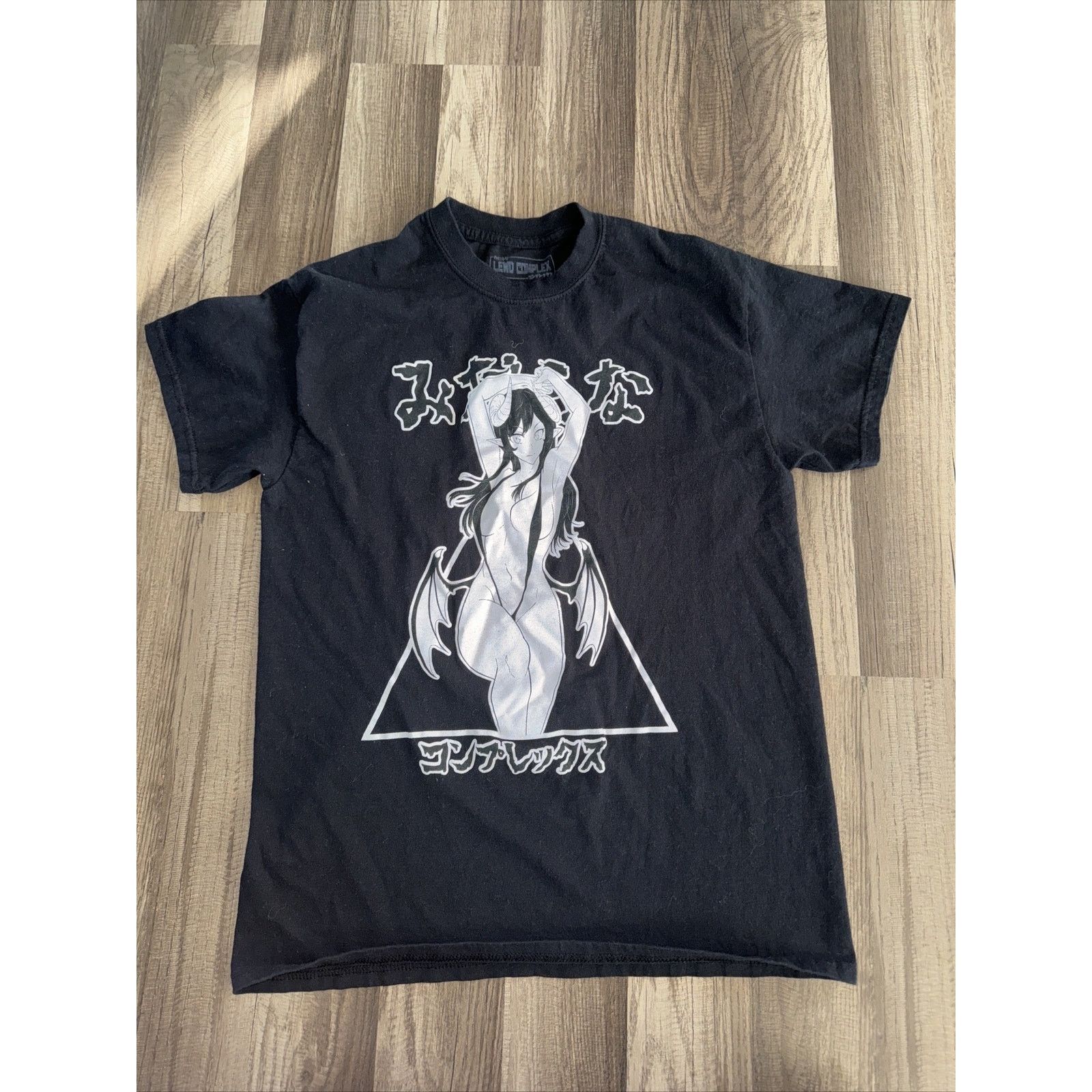Japanese Brand Lewd Complex Anime T Shirt Black Medium 18 5x25 5 Hoodie, Sweatshirt | PodTeesHub.com