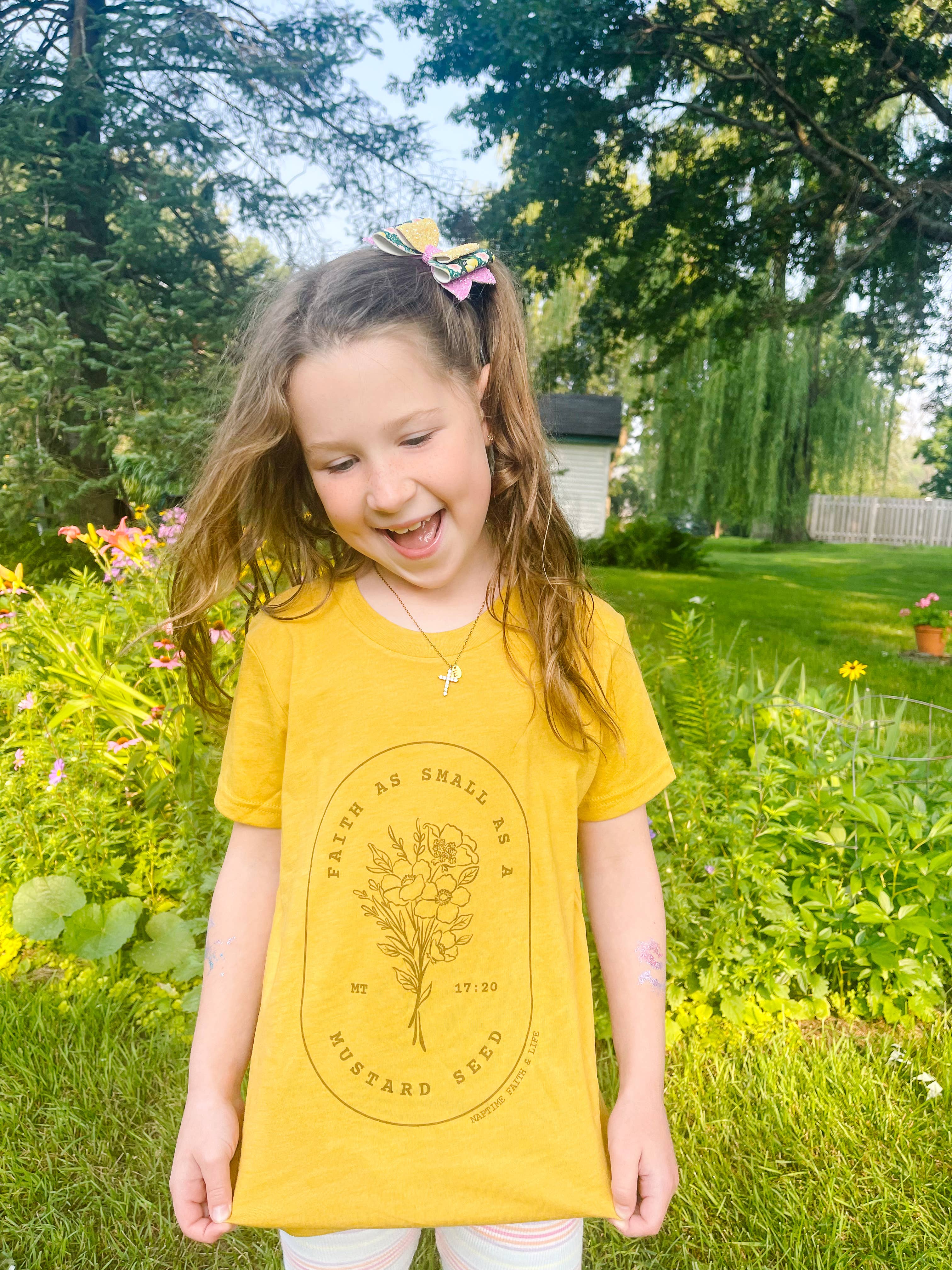 Mustard Seed Faith Children's Christian Graphic T-Shirt Hoodie, Sweatshirt | PodTeesHub.com