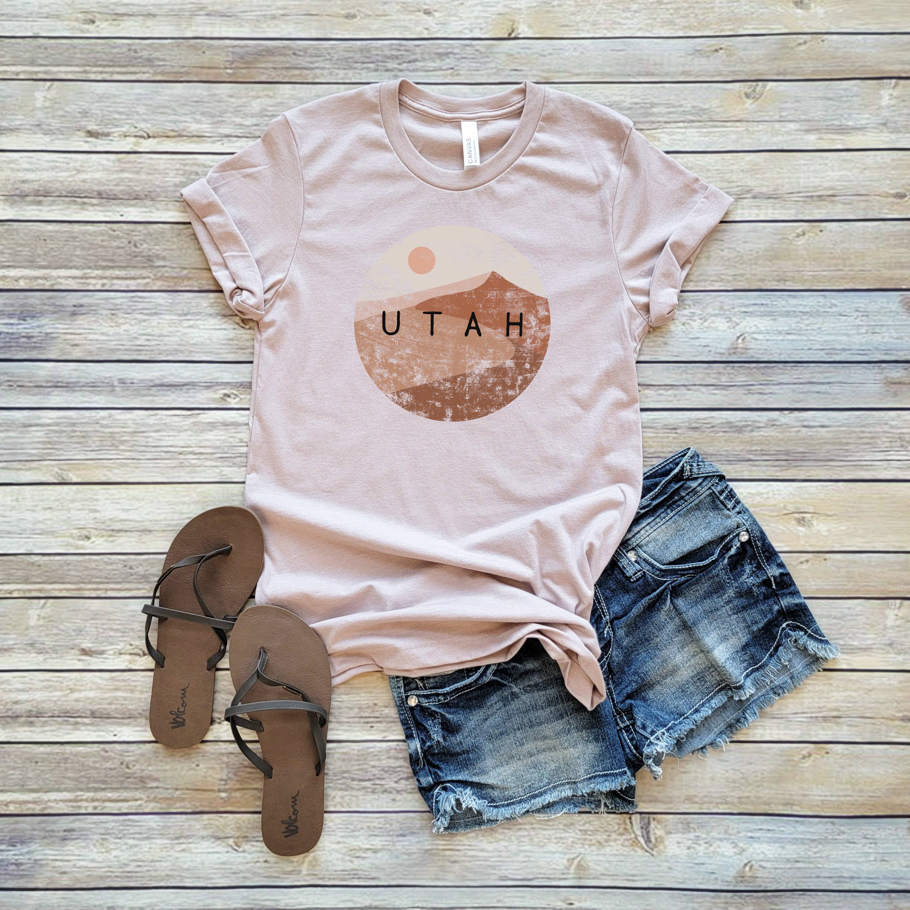 Utah Red Rocks Tee | Sizes XS-2XL Hoodie, Sweatshirt | PodTeesHub.com