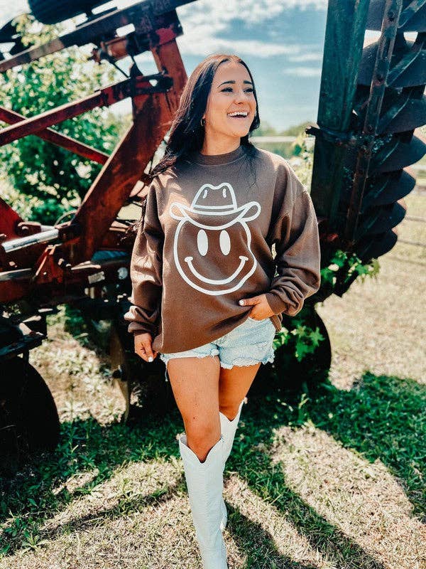 Cowboy Happy Puff Sweatshirt T-Shirts, Hoodie | PodTeesHub.com