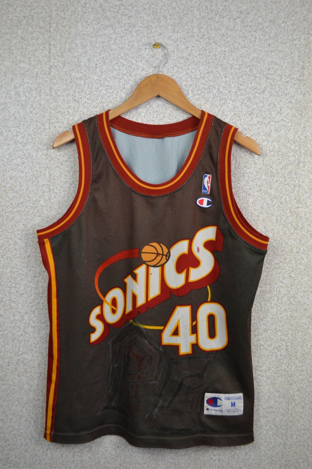 Nba X Vintage Seattle Super Sonics Kemp 40 Vintage Nba Champion Jersey T-Shirts, Hoodie, Sweatshirt | PodTeesHub.com