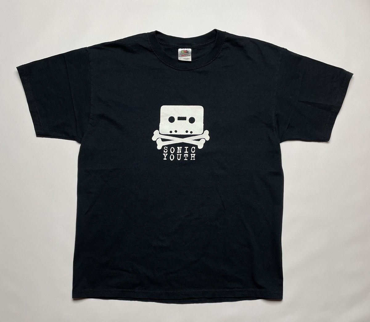 Band Tees Vintage 90s 00s Sonic Youth Two Side Cassette Tape Skull Tee Hoodie, Sweatshirt | PodTeesHub.com