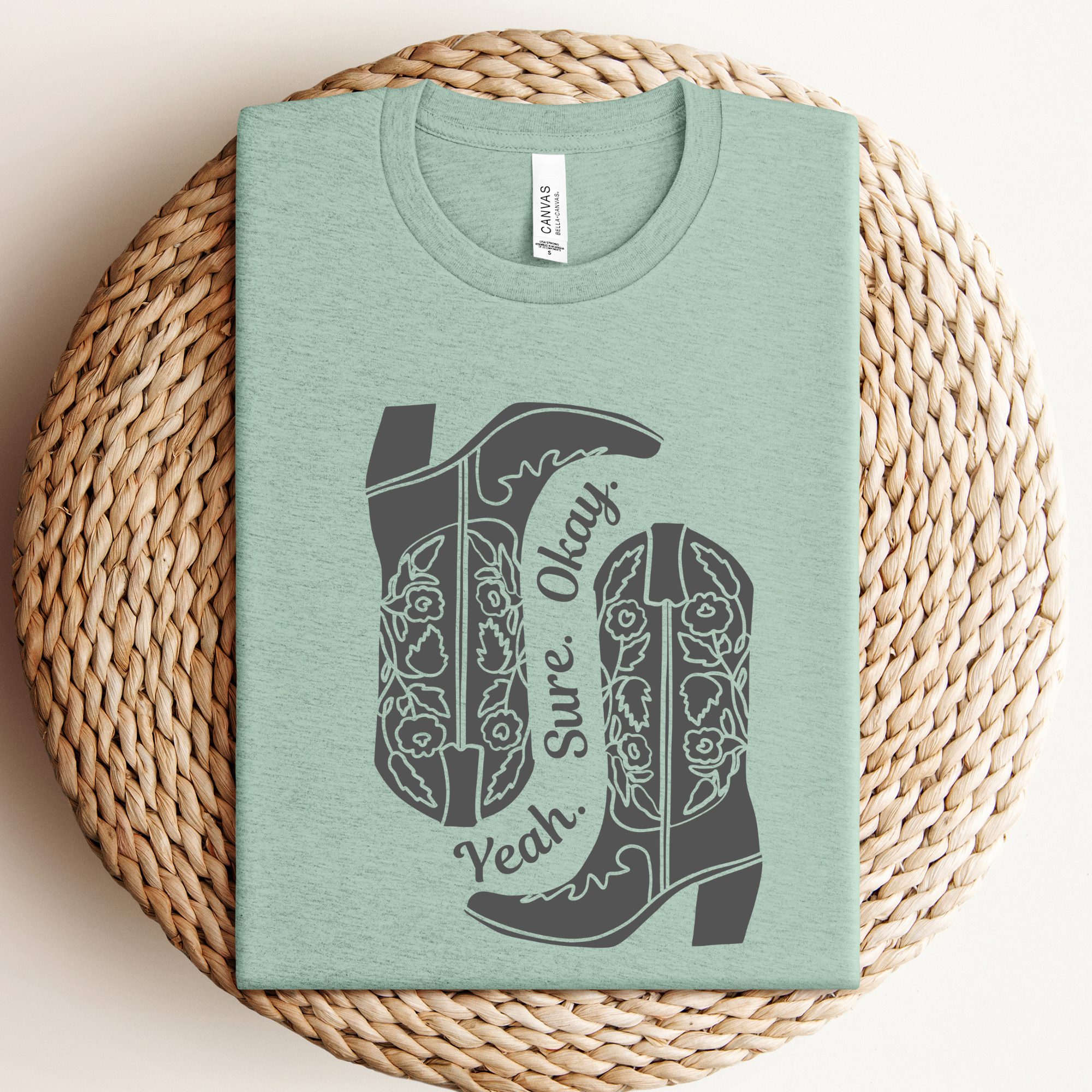 Country Yeah Sure Okay Graphic Tee Hoodie, Sweatshirt | PodTeesHub.com