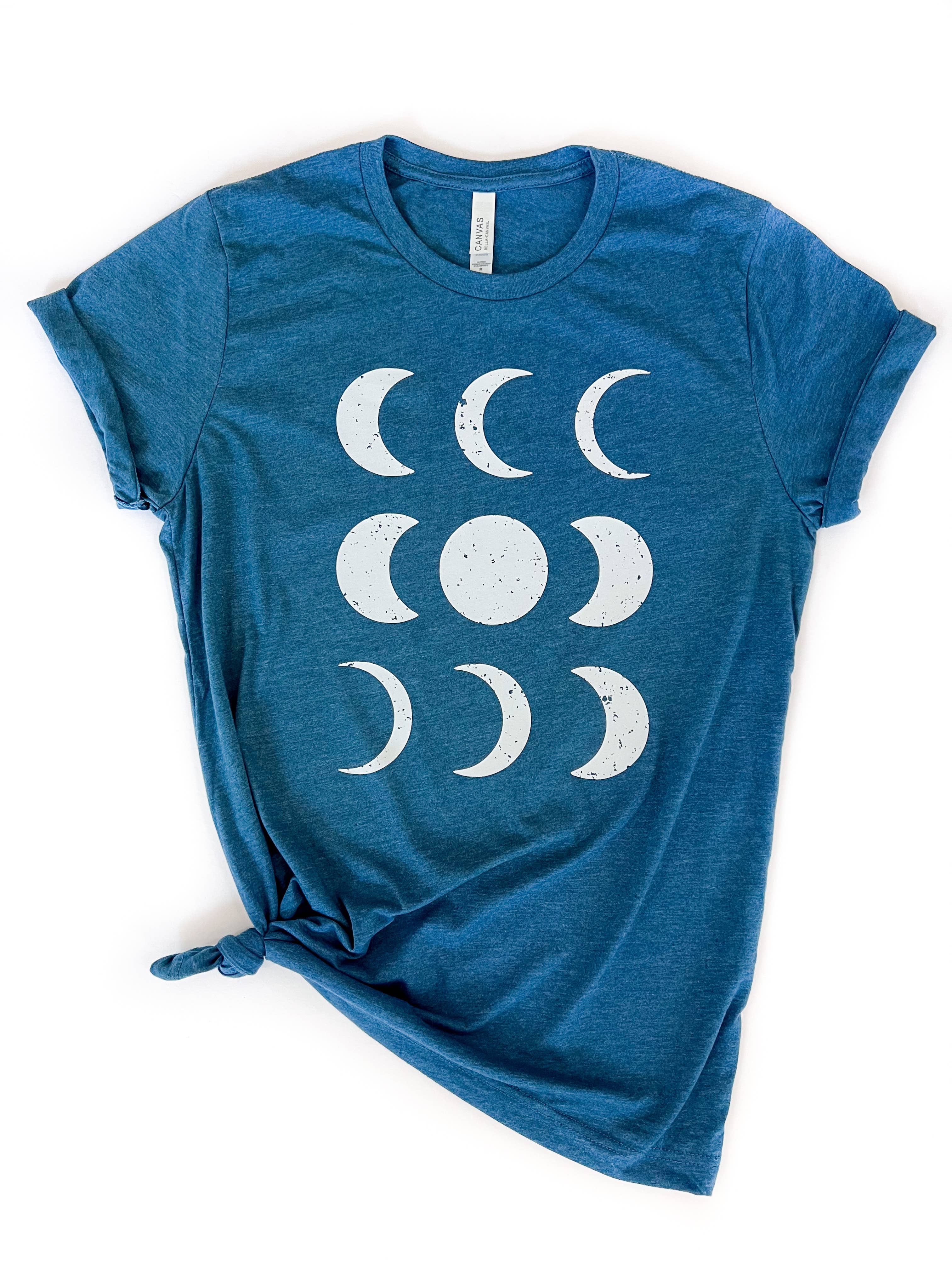 Moon Phases Tee Hoodie, Sweatshirt | PodTeesHub.com