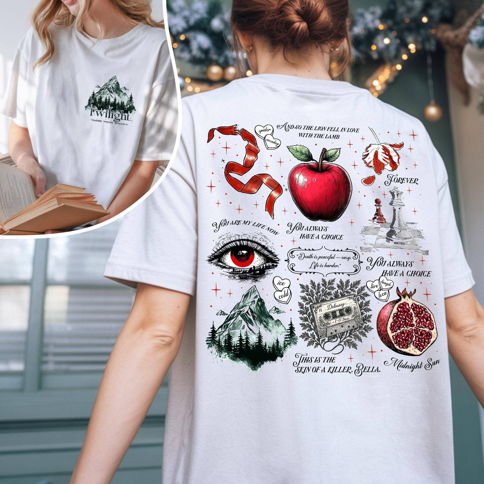 Vampire Romance Fan Tee, Twilight Inspired Comfort Hoodie, Sweatshirt | PodTeesHub.com