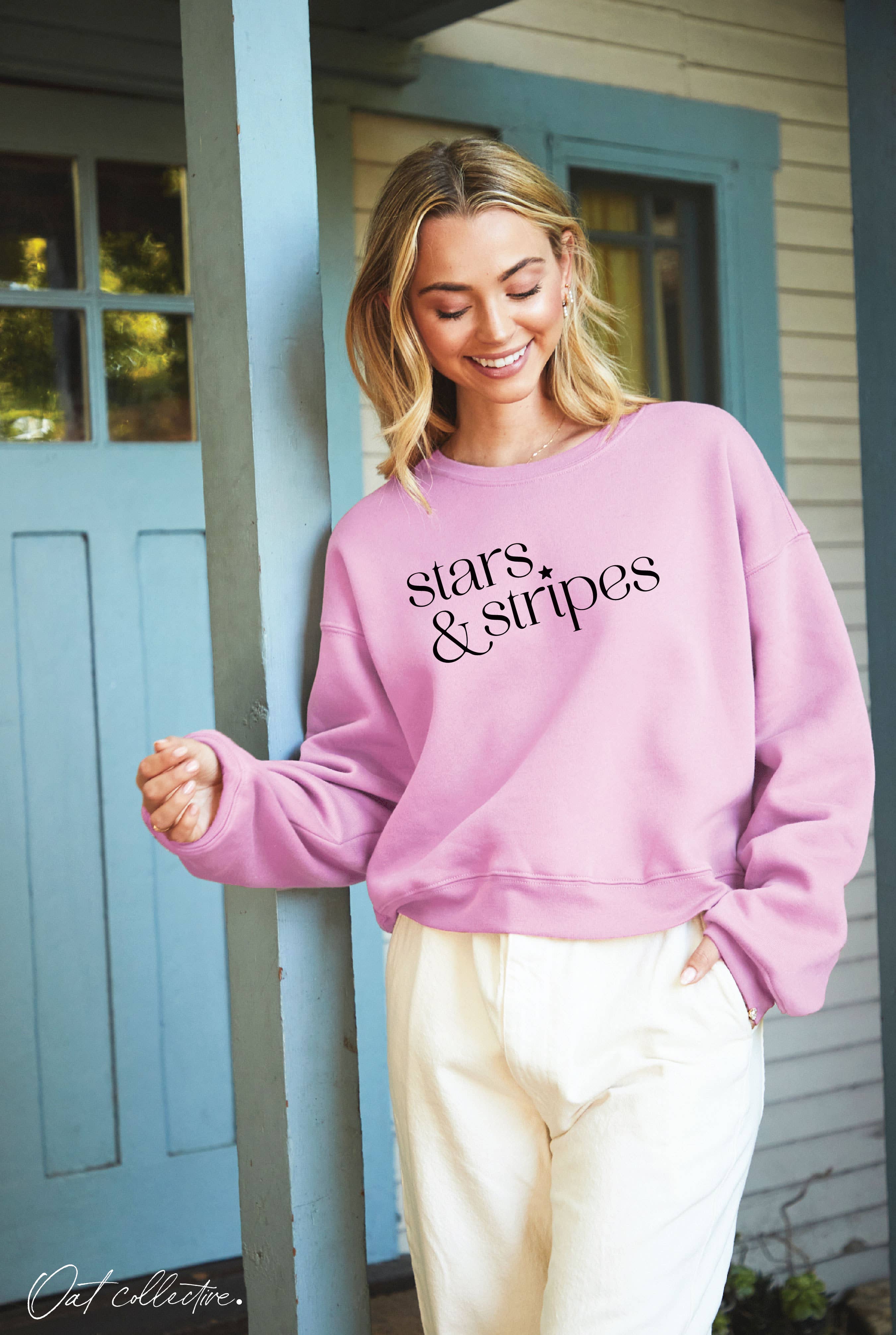Stars and Stripes Mid Graphic Sweatshirt T-Shirts, Hoodie | PodTeesHub.com