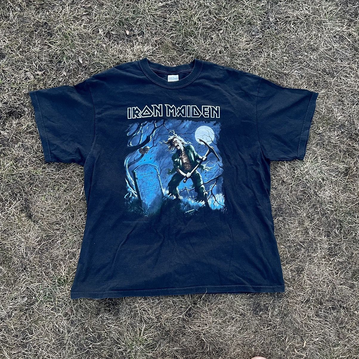 Vintage 90s Iron Maiden Skulls Vamp Dead Face Horror Tee 90s Hoodie, Sweatshirt | PodTeesHub.com