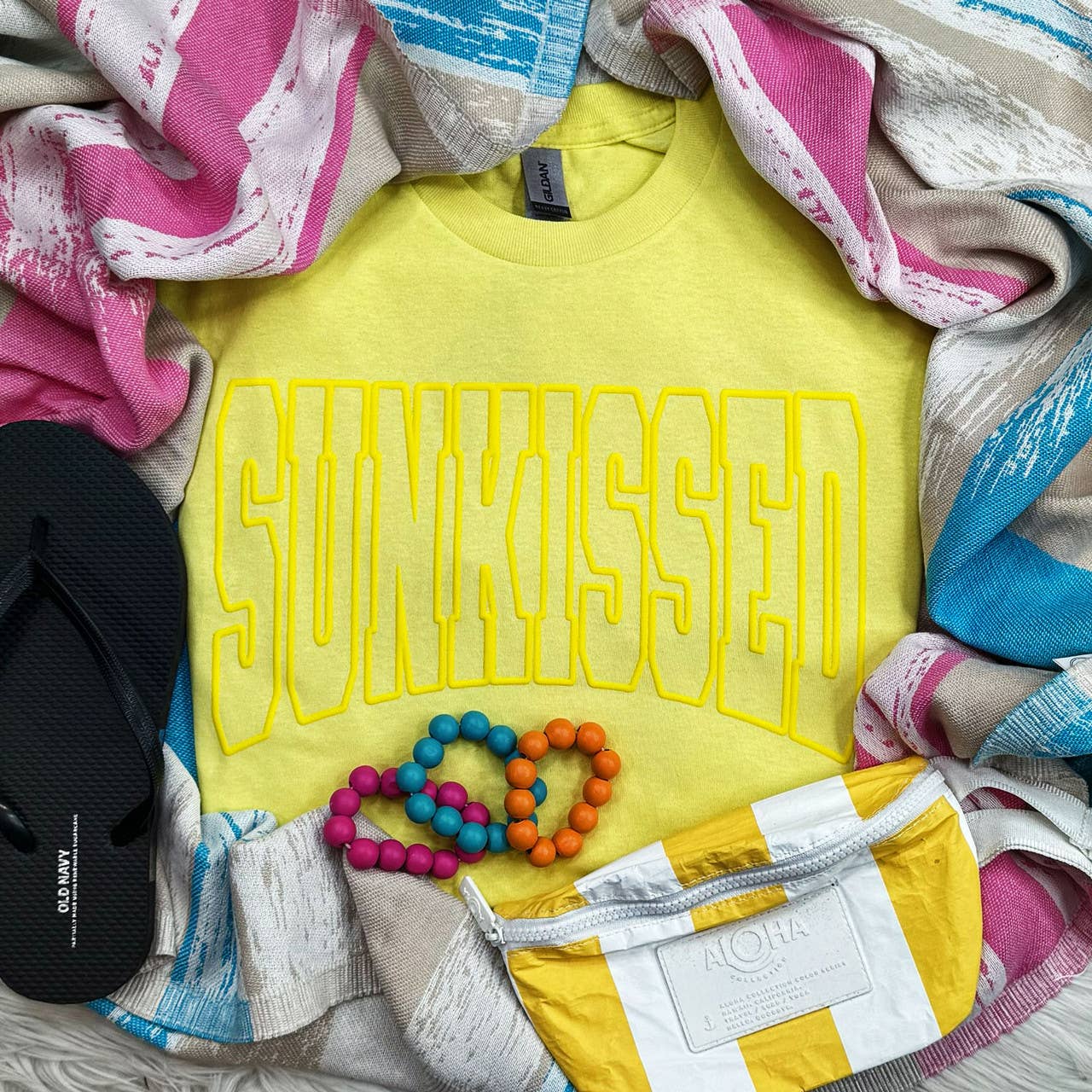 Sunkissed Yellow Puff Everyday Tee Hoodie, Sweatshirt | PodTeesHub.com