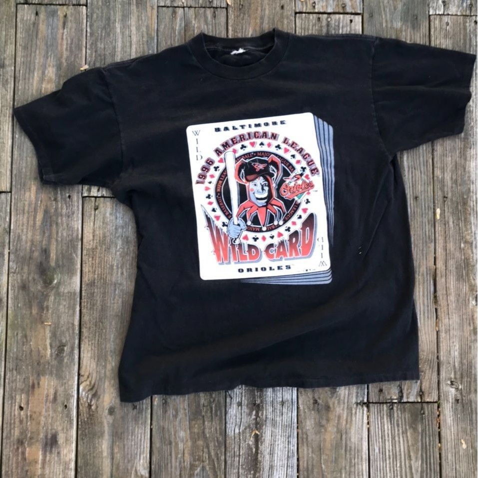 Vintage Single 1990 S Playoff Wild Card Joker Orioles T-Shirts, Hoodie, Sweatshirt