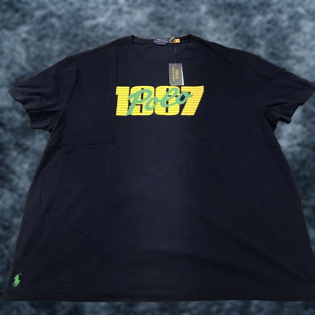 Ralph Lauren Polo Ralph Lauren Shirt Mens 2xl Blue Logo Graphic Tee Classic Fit Nwt Hoodie, Sweatshirt | PodTeesHub.com