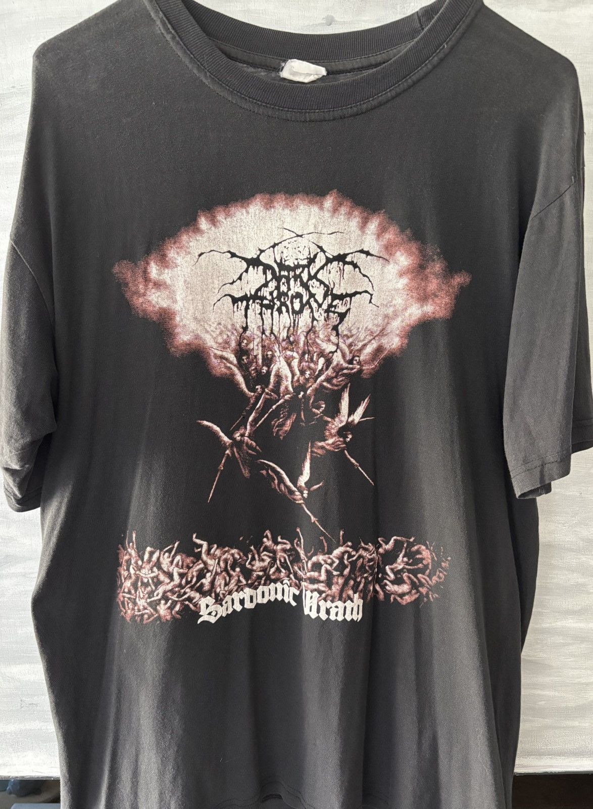 Band Tees Darkthrone Sardonic Wrath 2004 Black Metal Vintage Tee L Hoodie, Sweatshirt | PodTeesHub.com