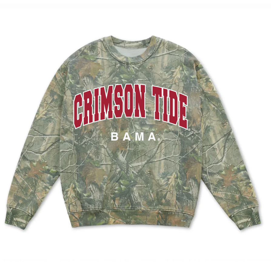 Bama Crimson Tide Filled Gault Camo Sweatshirt T-Shirts, Hoodie | PodTeesHub.com