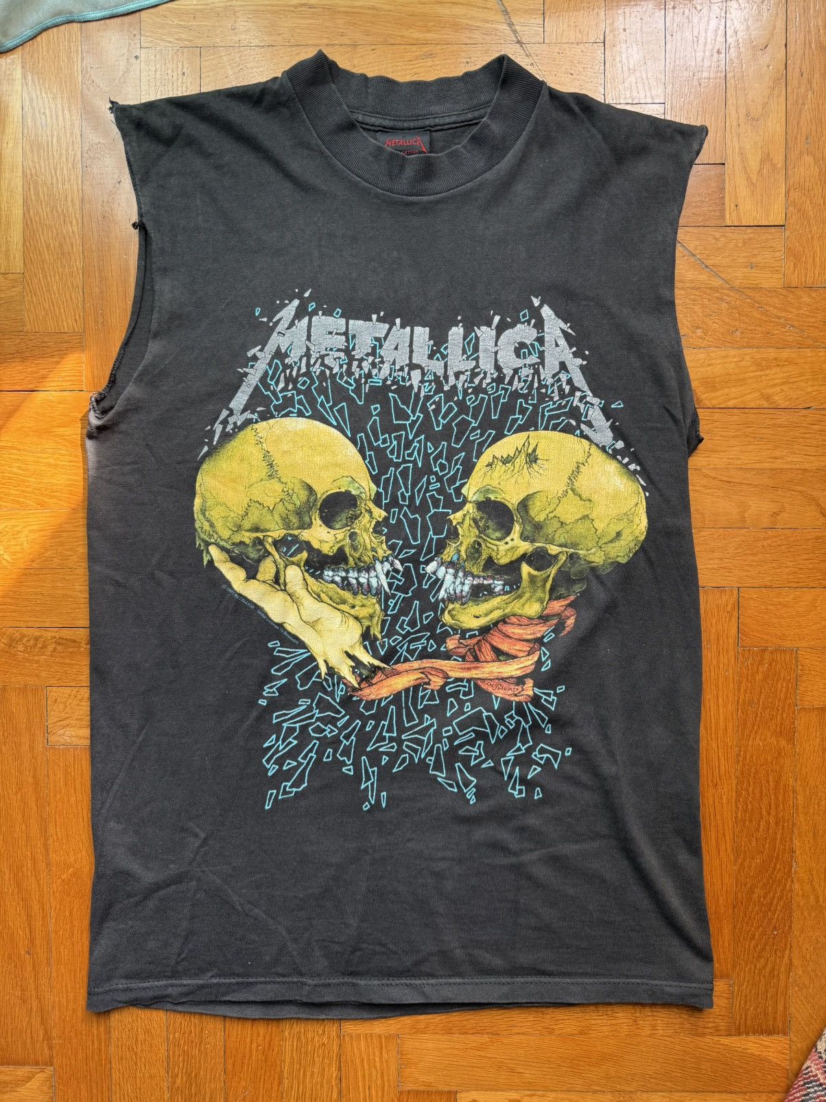 Metallica Vintage T Shirt 1991 90 S Pushead Sad But True Hoodie, Sweatshirt | PodTeesHub.com