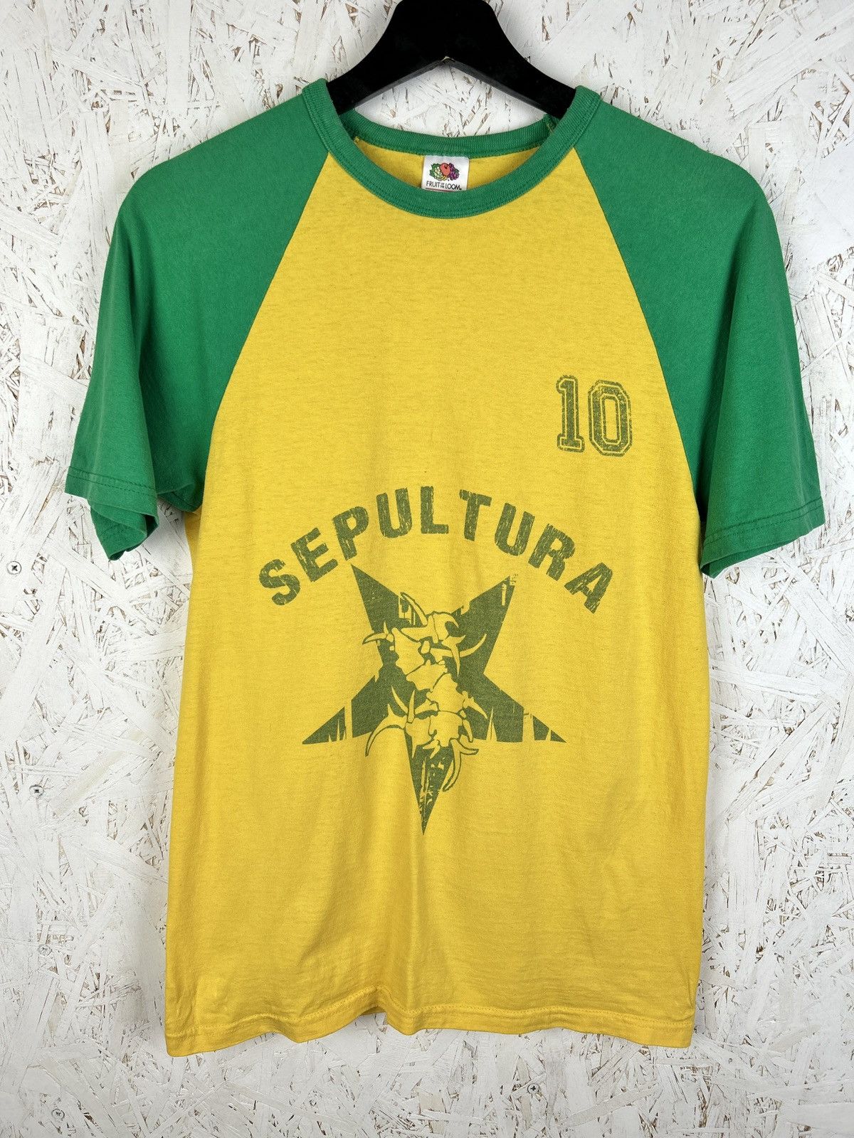 Band Tees 00s Vintage Sepultura Metal 10 Brazil Jersey Style T Shirt Hoodie, Sweatshirt | PodTeesHub.com