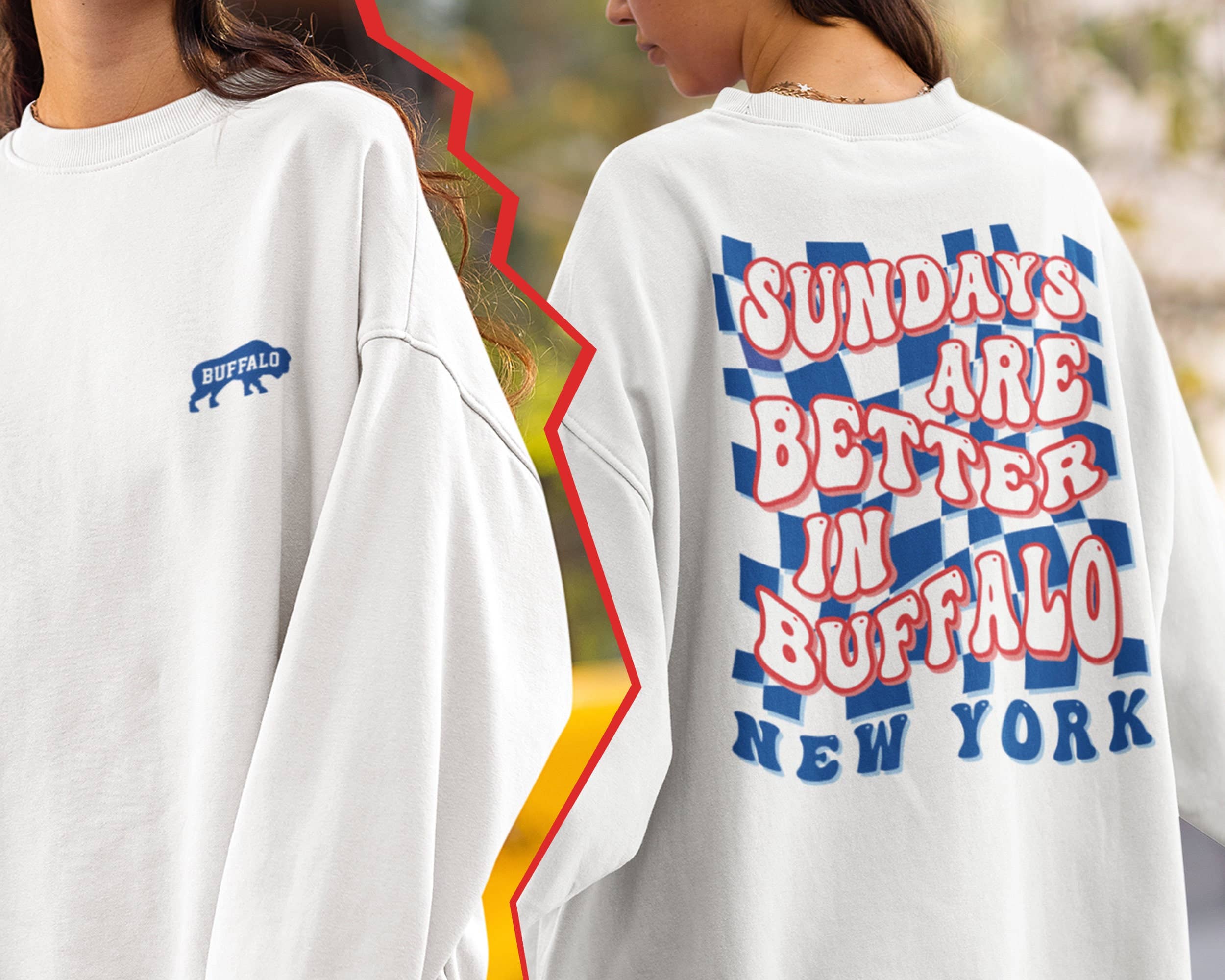Buffalo Football Sundays Are Better Sweatshirt, Game Day T-Shirts, Hoodie | PodTeesHub.com