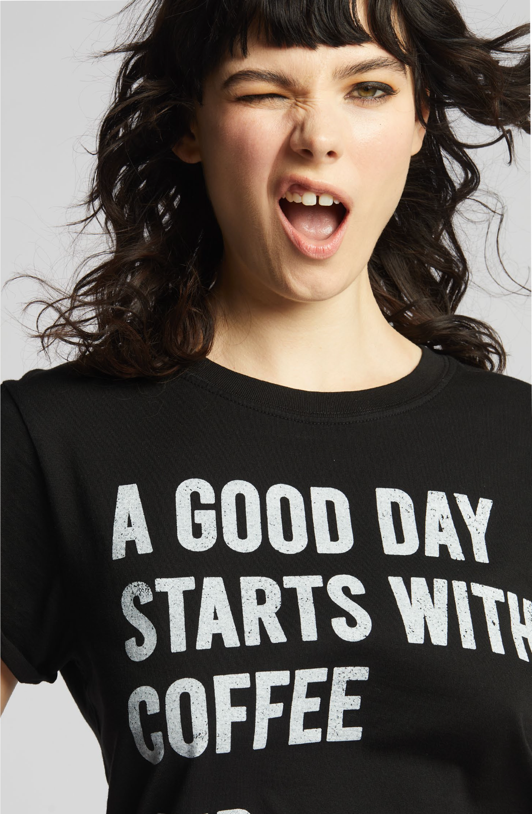 23404 - Coffee + Wine Day Ss Tee Hoodie, Sweatshirt | PodTeesHub.com