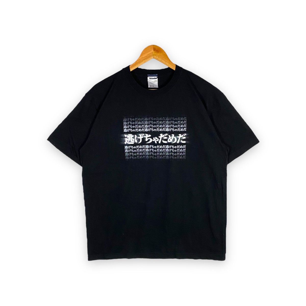 Japanese Brand X Vintage Neon Genesis Evangelion Don T Run Away Anime Tee Hoodie, Sweatshirt | PodTeesHub.com
