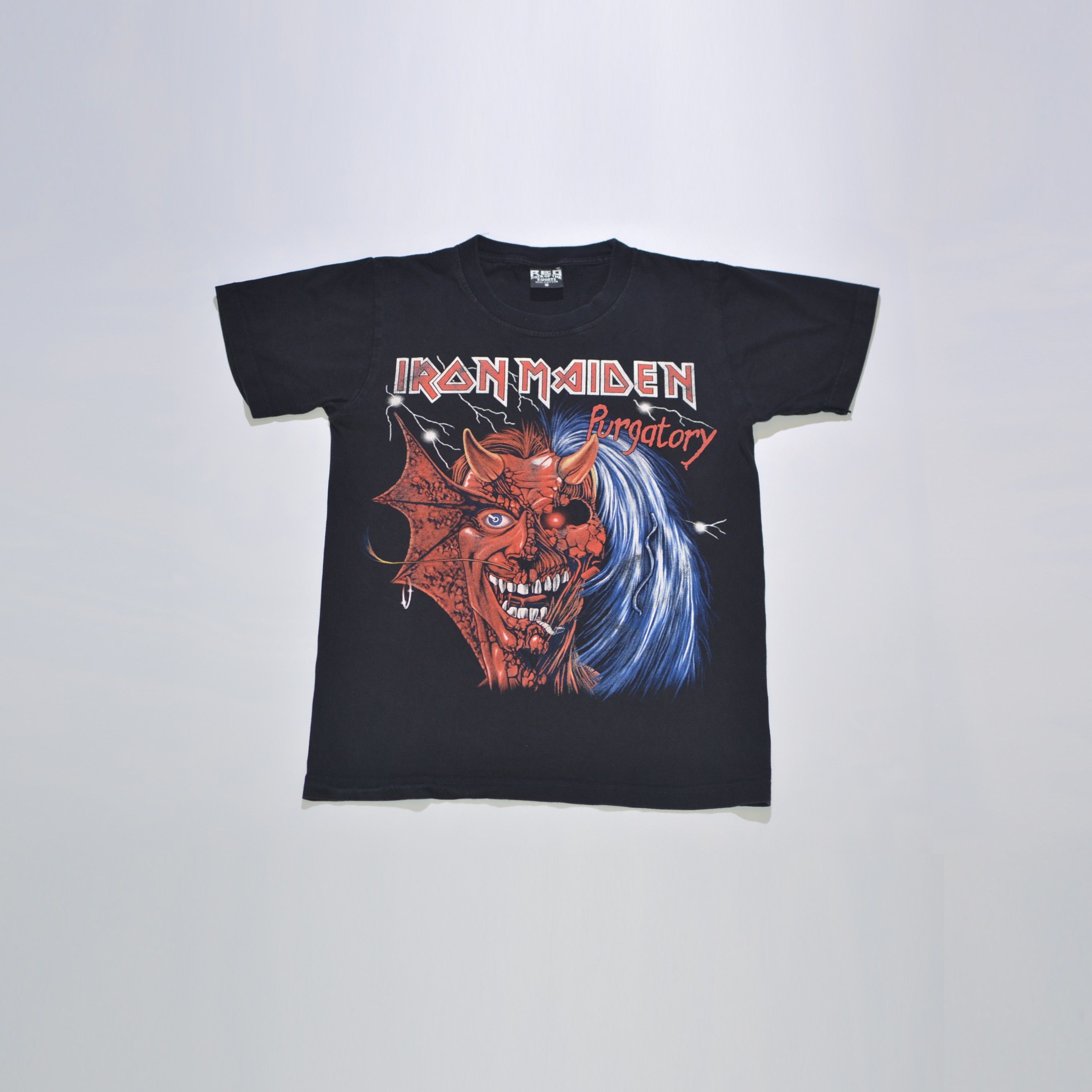 Vintage Red Rock Of The T Shirts Iron Maiden Purgatory Tee Hoodie, Sweatshirt | PodTeesHub.com