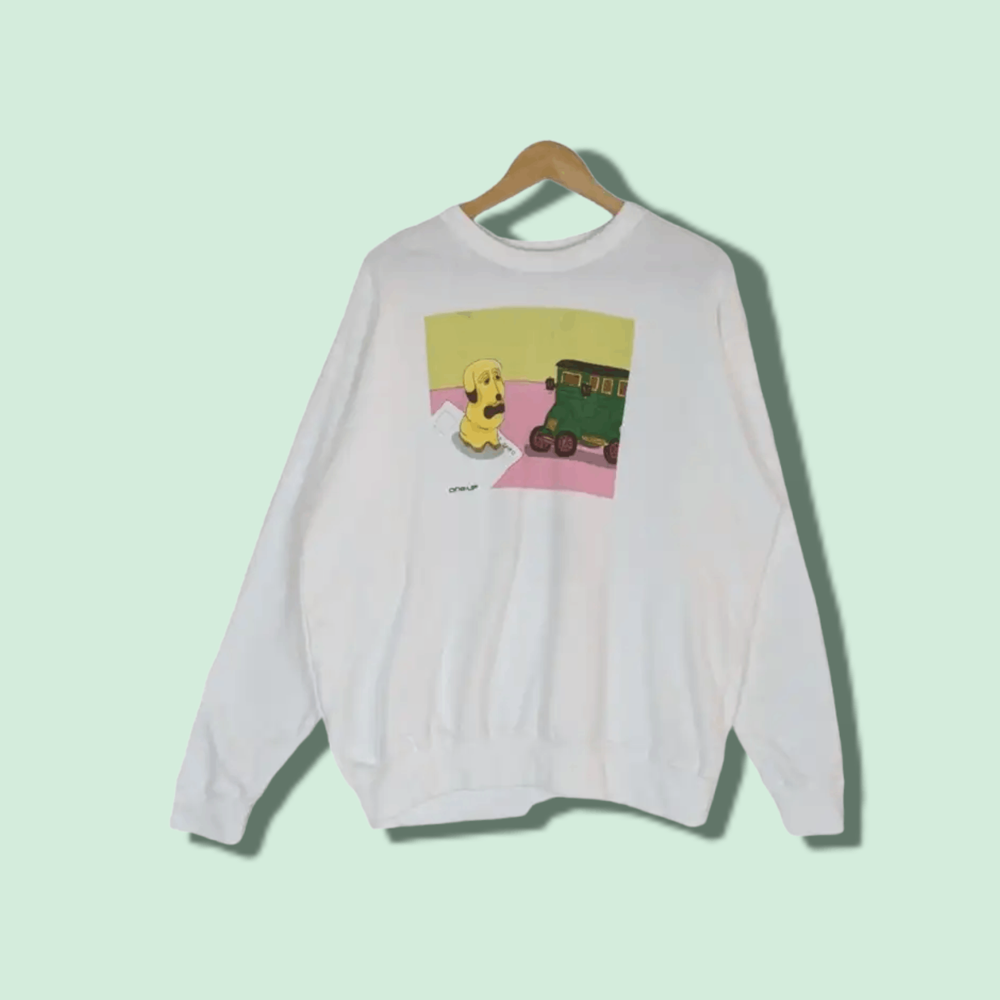 Japanese Brand One Up Cartoon The Family Guy Crewneck Jumper Sweatshirt T-Shirts, Hoodie | PodTeesHub.com