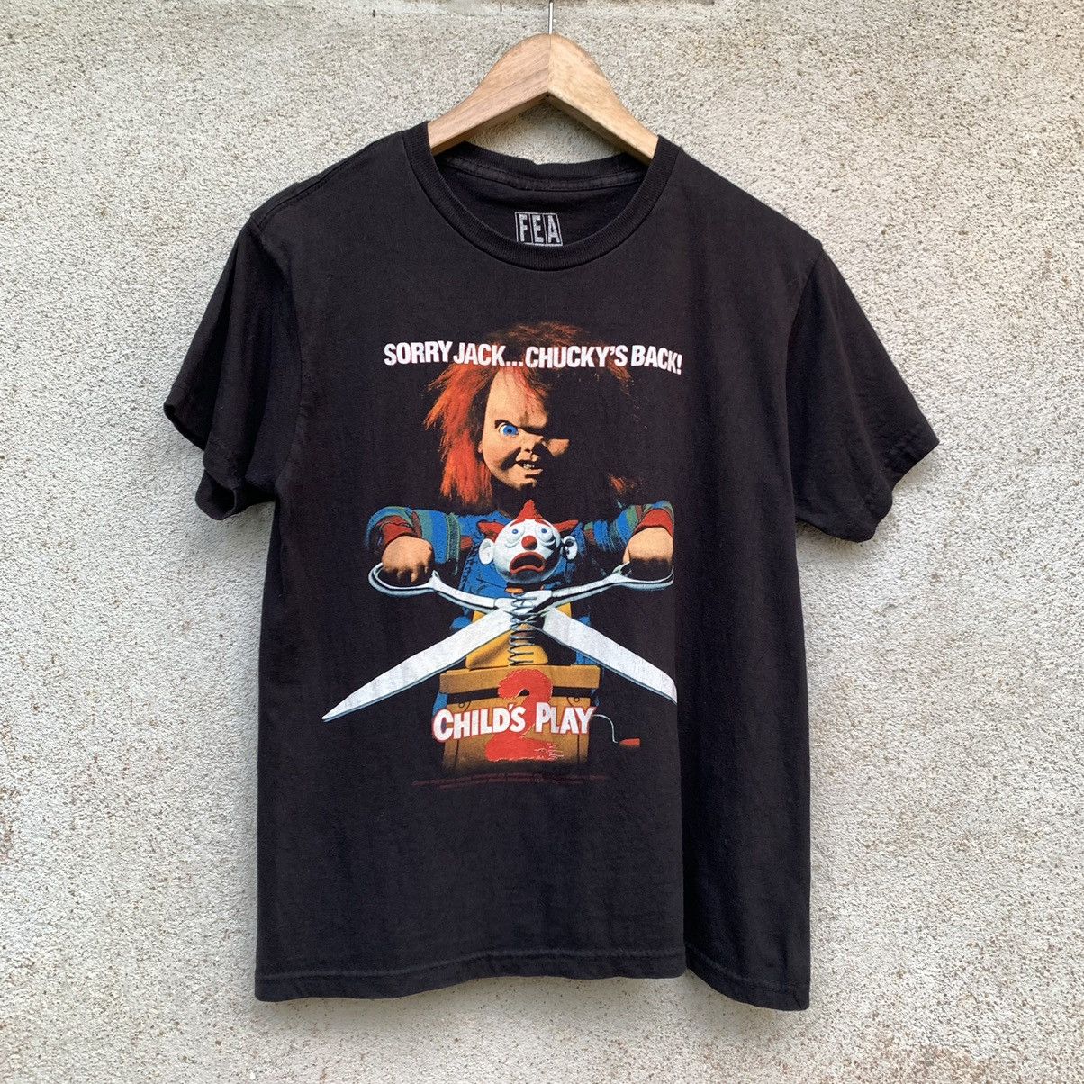 Vintage Thrashed Faded Chucky Child S Play 2 Horror Movie Tee Hoodie, Sweatshirt | PodTeesHub.com