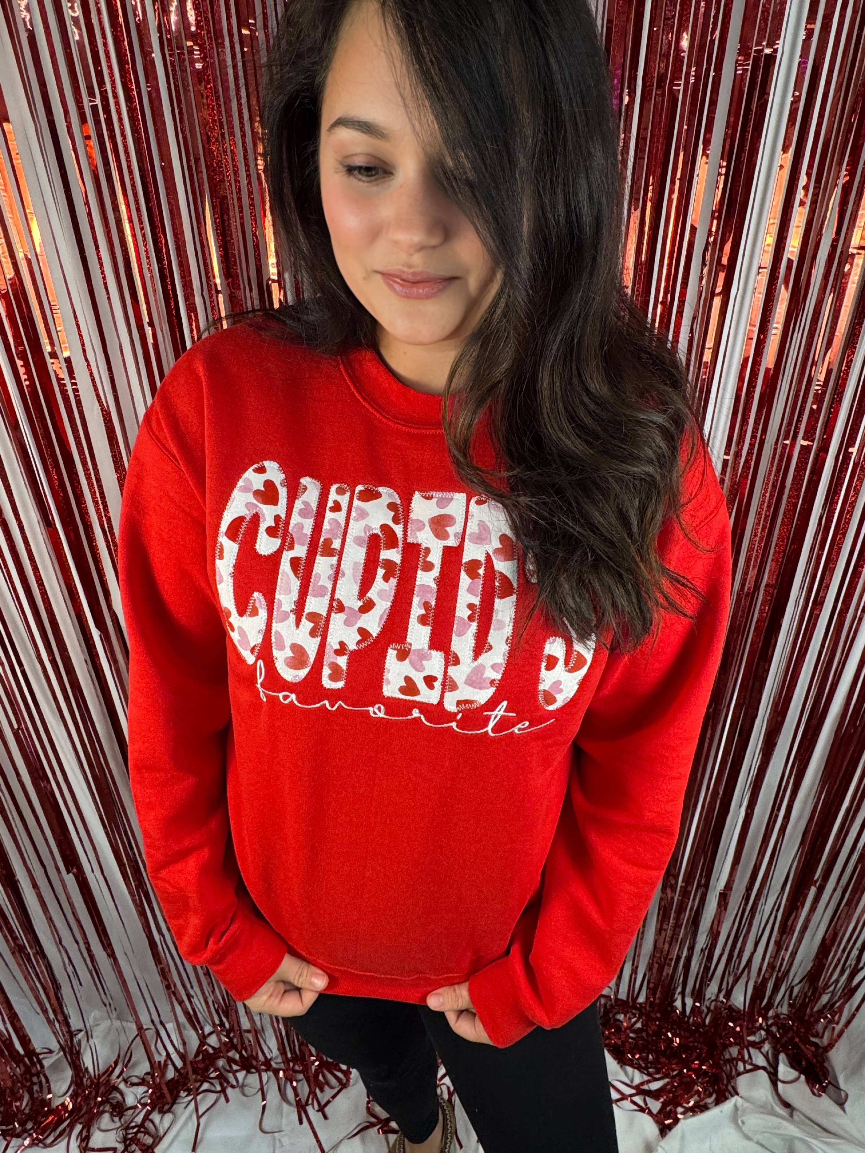 Cupids Favorite Valentine Sweatshirt T-Shirts, Hoodie | PodTeesHub.com