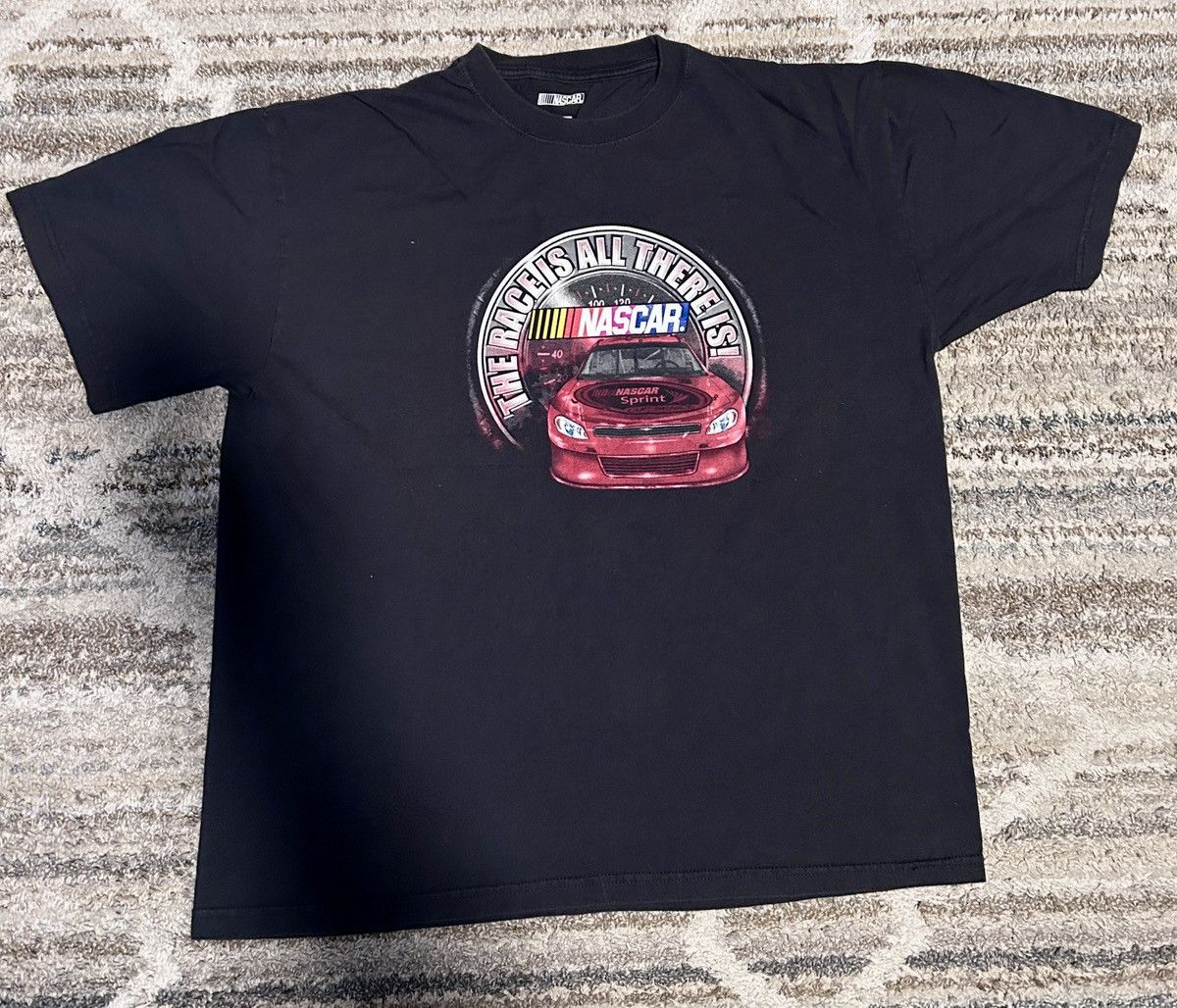 Nascar The Race Is All There Is T Shirt Black Hoodie, Sweatshirt | PodTeesHub.com