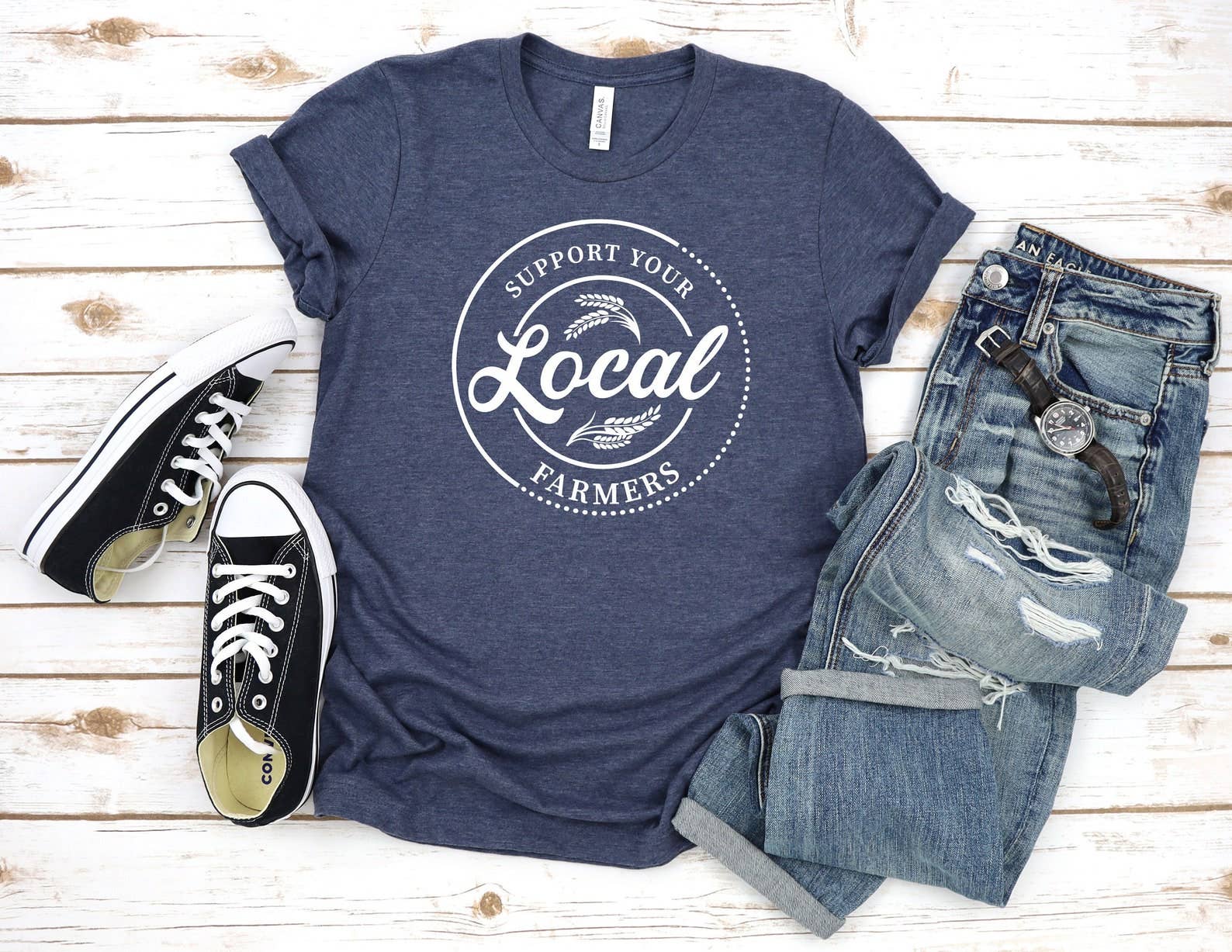 Support Your Local Farmers T-Shirt Hoodie, Sweatshirt | PodTeesHub.com