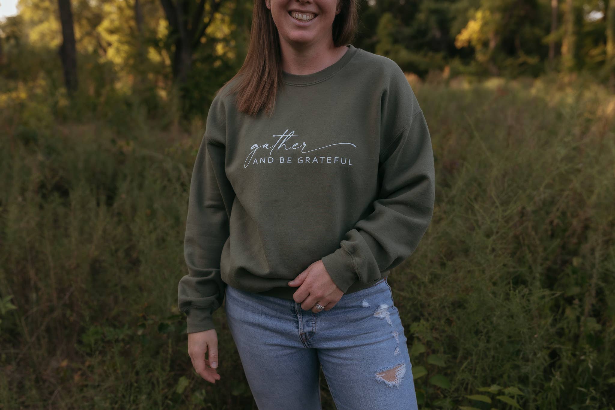 Gather and Be Grateful Fall Graphic Sweatshirt -Thanksgiving T-Shirts, Hoodie | PodTeesHub.com