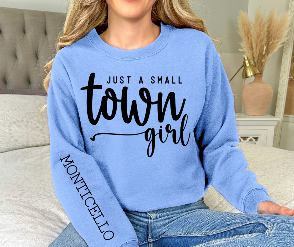 Small Town Girl Long Sleeve T-Shirt Hoodie, Sweatshirt | PodTeesHub.com