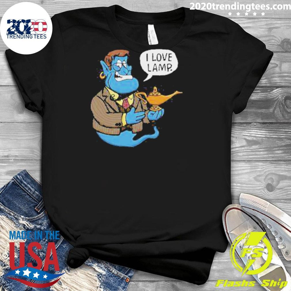 Brick Tamland I Love Lamp Genie Anchor Tee Shirt