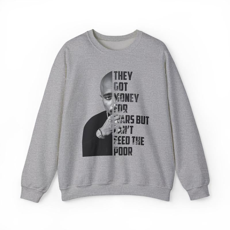 2PAC Rapper Sweatshirt, Hip Hop Legends and Pioneers Tee, Gift For Fan, 90s Hip Hop style 02 Hoodie | PodTeesHub.com