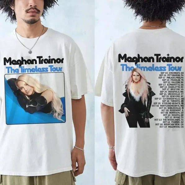 2Side Meghan Trainor The Timeless Tour 2024 Shirt, Meghan Trainor 2024 Concert Shirt 2 Side Unisex Shirt, Meghan Trainor...