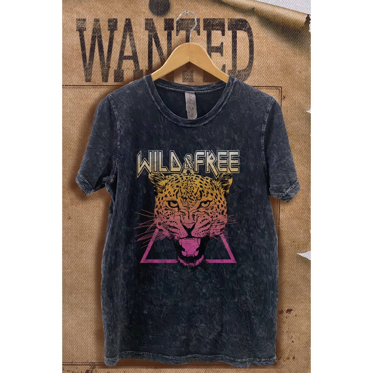 Wild and Free Mineral Wash Vintage Graphic  Tee Hoodie, Sweatshirt | PodTeesHub.com