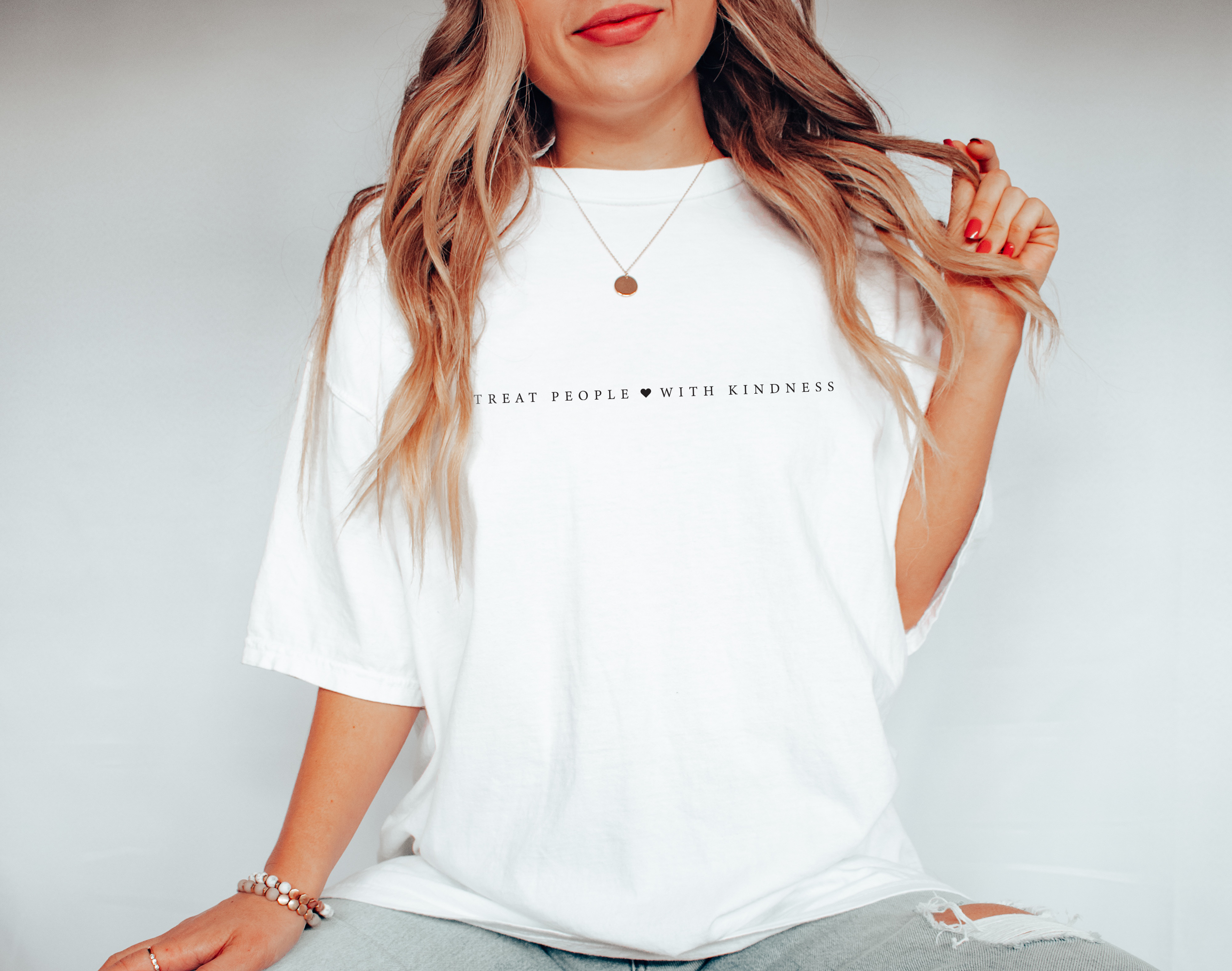 Treat People with Kindness Sweatshirt, Graphic Tee Hoodie | PodTeesHub.com
