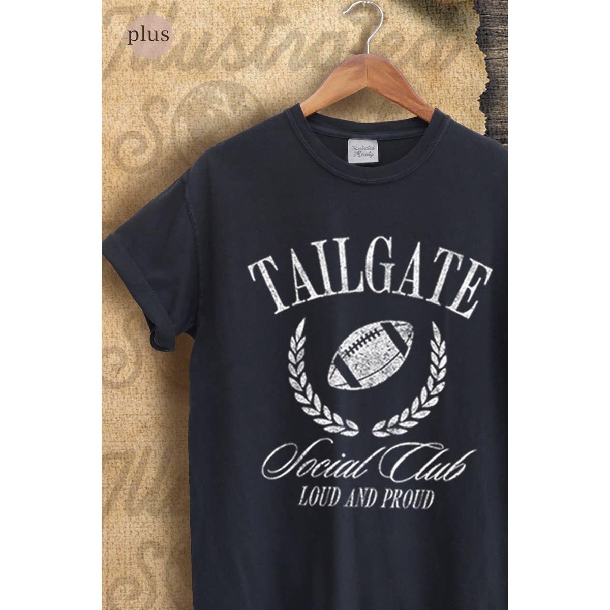 Tailgate Social Club Vintage Graphic Plus Tee Hoodie, Sweatshirt | PodTeesHub.com