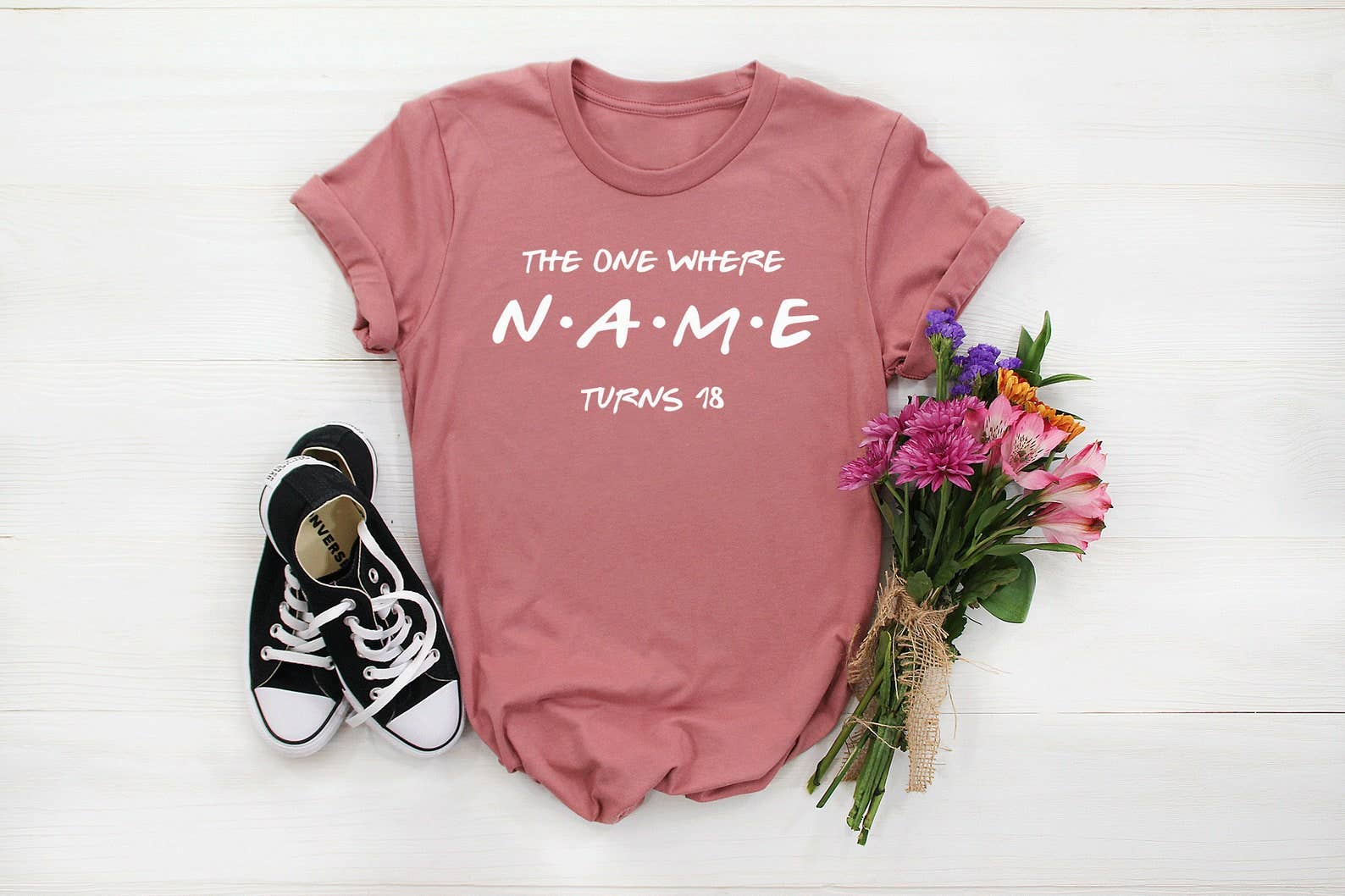 The One Where Name Turns 18 T-Shirt Hoodie, Sweatshirt | PodTeesHub.com